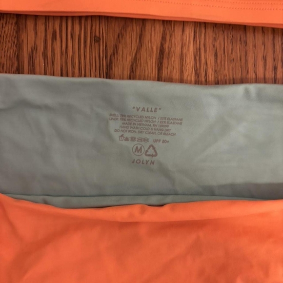 Jolyn Clothing Orange and Light Blue Bikini - Picture 3 of 4